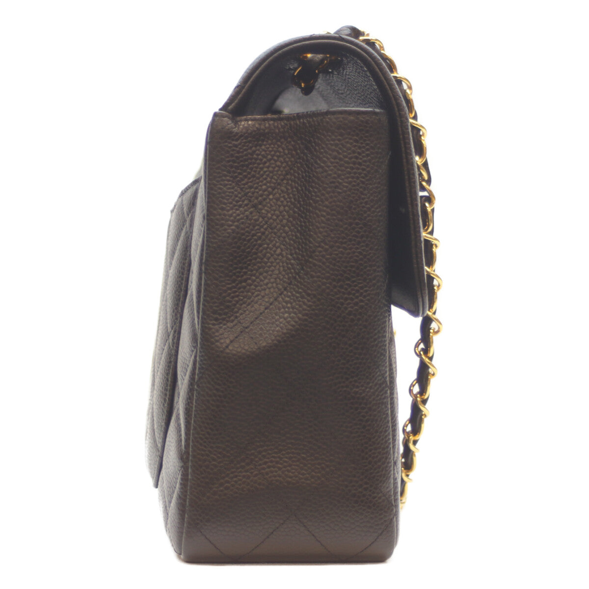 CHANEL シャネル 18番 A28600 黒 ｷｬﾋﾞｱ G金具 ﾃﾞｶﾏﾄﾗｯｾ30 ｼﾝｸﾞﾙﾌﾗｯﾌﾟ ﾁｪｰﾝｼｮﾙﾀﾞｰ ショルダーバッグ