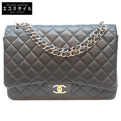 CHANEL シャネル 19番 A58601 黒 ﾗﾑ G金具 Wﾌﾗｯﾌﾟ ﾃﾞｶﾏﾄﾗｯｾﾏｷｼ34 ショルダーバッグ