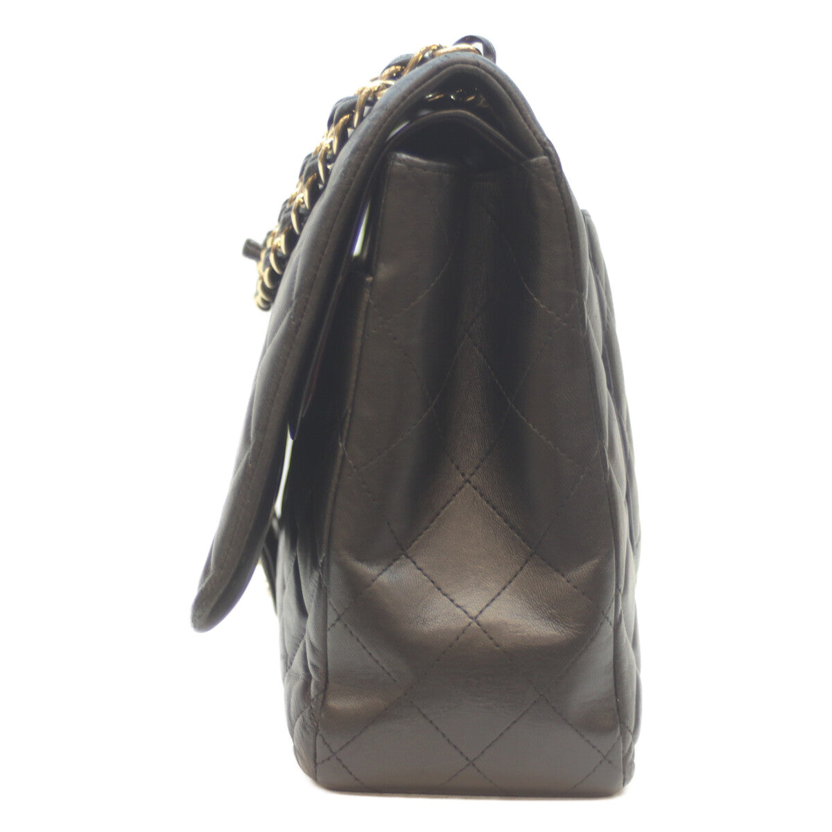 CHANEL シャネル 19番 A58601 黒 ﾗﾑ G金具 Wﾌﾗｯﾌﾟ ﾃﾞｶﾏﾄﾗｯｾﾏｷｼ34 ショルダーバッグ