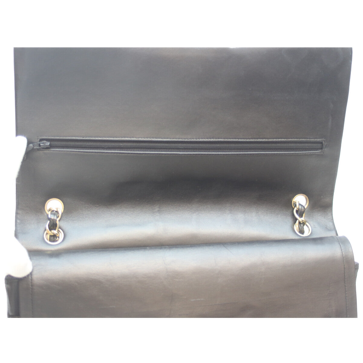 CHANEL シャネル 19番 A58601 黒 ﾗﾑ G金具 Wﾌﾗｯﾌﾟ ﾃﾞｶﾏﾄﾗｯｾﾏｷｼ34 ショルダーバッグ