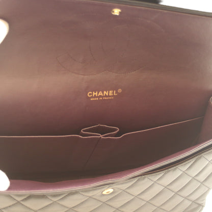 CHANEL シャネル 19番 A58601 黒 ﾗﾑ G金具 Wﾌﾗｯﾌﾟ ﾃﾞｶﾏﾄﾗｯｾﾏｷｼ34 ショルダーバッグ