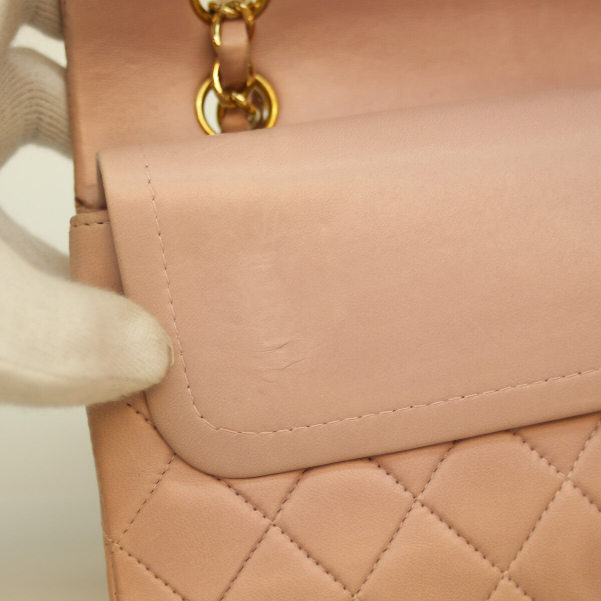 CHANEL シャネル 6番 A01112 ﾋﾟﾝｸ ﾗﾑ G金具 Wﾌﾗｯﾌﾟ ﾏﾄﾗｯｾ25 ショルダーバッグ