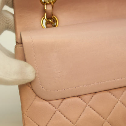 CHANEL シャネル 6番 A01112 ﾋﾟﾝｸ ﾗﾑ G金具 Wﾌﾗｯﾌﾟ ﾏﾄﾗｯｾ25 ショルダーバッグ