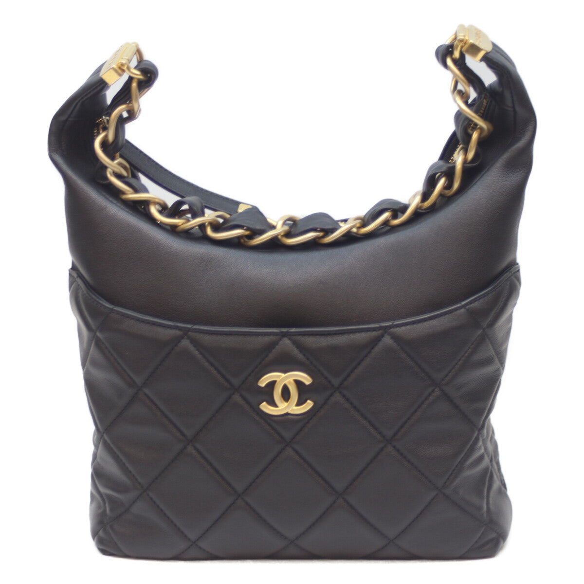 CHANEL シャネル AS3292 黒 G金具 ﾗﾑｽｷﾝ ﾏﾄﾗｯｾ ﾎｰﾎﾞｰﾜﾝｼｮﾙﾀﾞｰ ショルダーバッグ