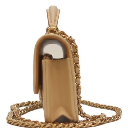 CHANEL シャネル 22SS AP3226 ﾊﾞｲｶﾗｰﾍﾞｰｼﾞｭ ﾗﾑ G金具 ﾄｯﾌﾟﾊﾝﾄﾞﾙ ﾁｪｰﾝｸﾗｯﾁｼｮﾙﾀﾞｰ ショルダーバッグ