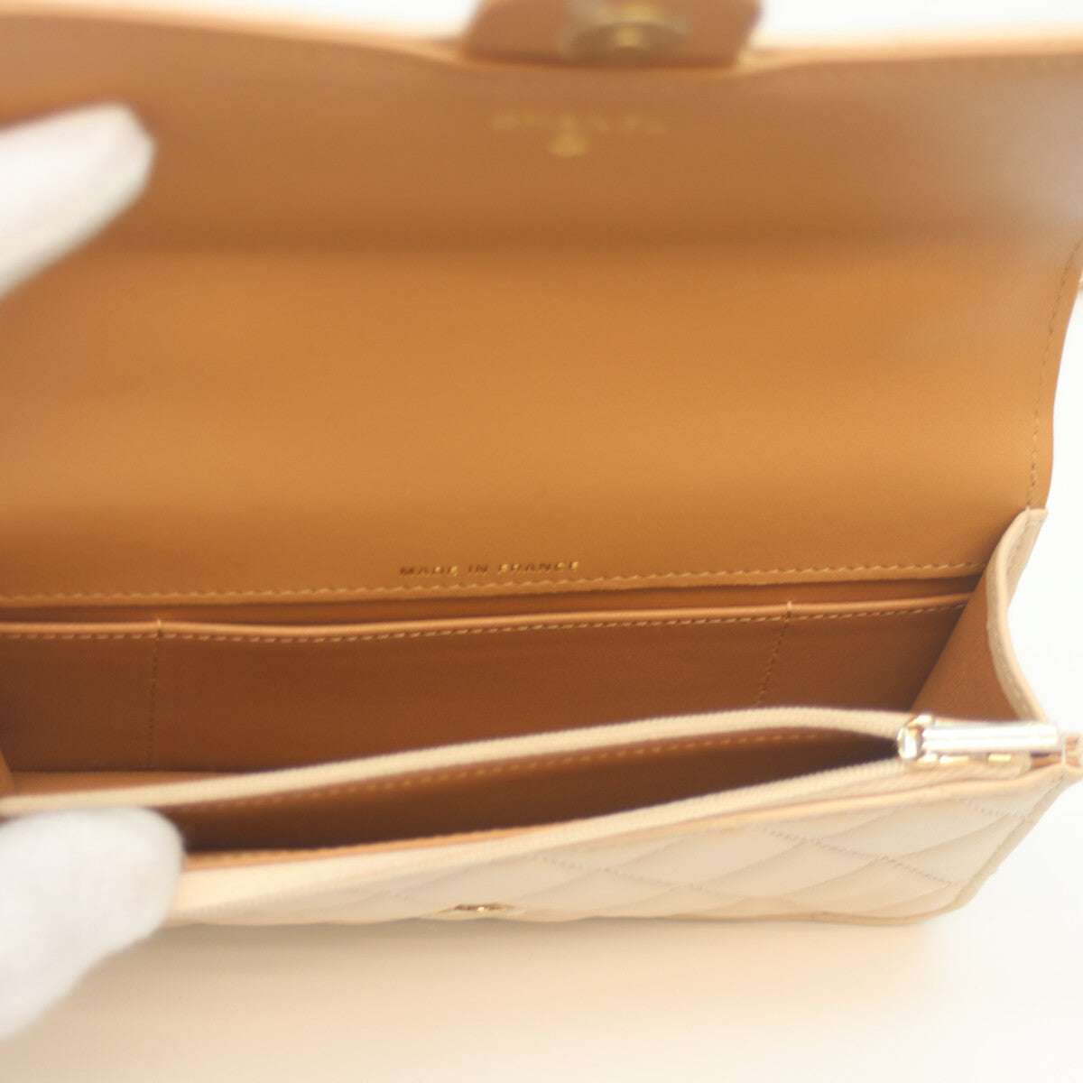 CHANEL シャネル 22SS AP3226 ﾊﾞｲｶﾗｰﾍﾞｰｼﾞｭ ﾗﾑ G金具 ﾄｯﾌﾟﾊﾝﾄﾞﾙ ﾁｪｰﾝｸﾗｯﾁｼｮﾙﾀﾞｰ ショルダーバッグ