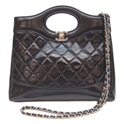 CHANEL シャネル AS4133 ｼｬﾈﾙ31 黒 ｼｬｲﾆｰﾗﾑ G金具 ﾐﾆｼｮｯﾋﾟﾝｸﾞ ｽﾓｰﾙ ショルダーバッグ