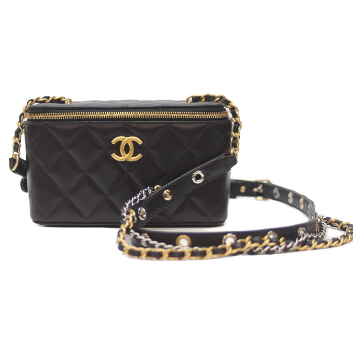 CHANEL シャネル 31番 AP2550 黒 G金具 ﾗﾑ ﾍﾞﾙﾄｼｮﾙﾀﾞｰ 2WAYﾊﾞﾆﾃｨ ショルダーバッグ