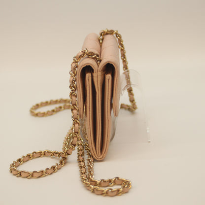 CHANEL シャネル 30番 ﾋﾟﾝｸ ｷｬﾋﾞｱ G金具 ﾁｪｰﾝﾐﾆｳｫﾚｯﾄ ショルダーバッグ