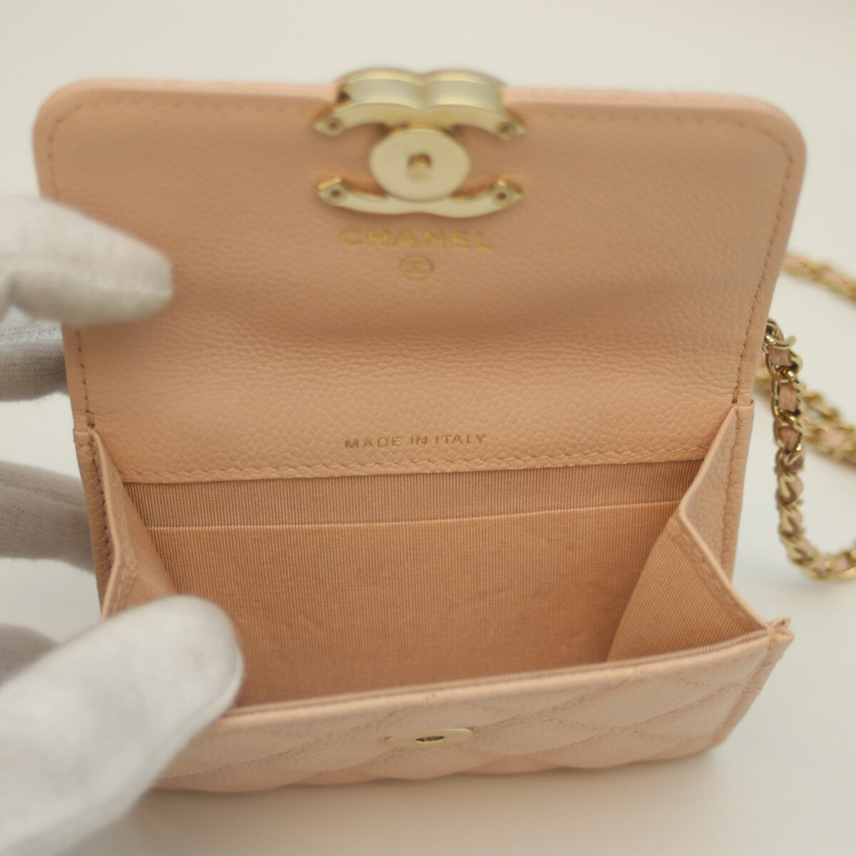 CHANEL シャネル 30番 ﾋﾟﾝｸ ｷｬﾋﾞｱ G金具 ﾁｪｰﾝﾐﾆｳｫﾚｯﾄ ショルダーバッグ