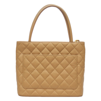 CHANEL シャネル 7番 ﾍﾞｰｼﾞｭ ｷｬﾋﾞｱ G金具 復刻ﾄｰﾄ トートバッグ