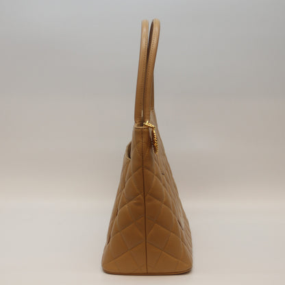 CHANEL シャネル 7番 ﾍﾞｰｼﾞｭ ｷｬﾋﾞｱ G金具 復刻ﾄｰﾄ トートバッグ