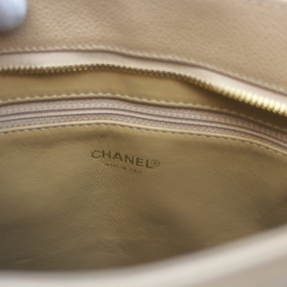 CHANEL シャネル 7番 ﾍﾞｰｼﾞｭ ｷｬﾋﾞｱ G金具 復刻ﾄｰﾄ トートバッグ