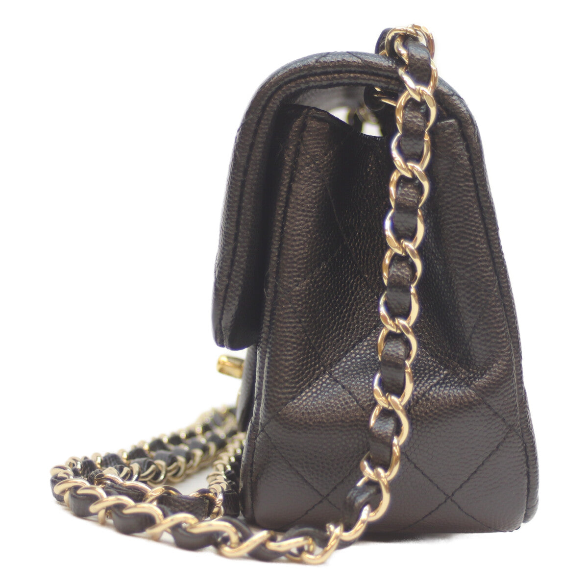 CHANEL シャネル A35200 24番 黒 ｷｬﾋﾞｱ G金具 ﾐﾆﾏﾄﾗｯｾ17 ショルダーバッグ