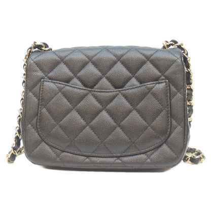 CHANEL シャネル A35200 24番 黒 ｷｬﾋﾞｱ G金具 ﾐﾆﾏﾄﾗｯｾ17 ショルダーバッグ