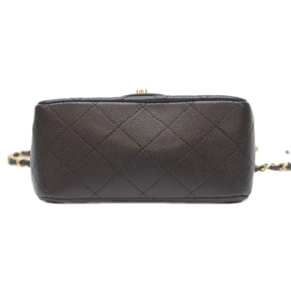 CHANEL シャネル A35200 24番 黒 ｷｬﾋﾞｱ G金具 ﾐﾆﾏﾄﾗｯｾ17 ショルダーバッグ