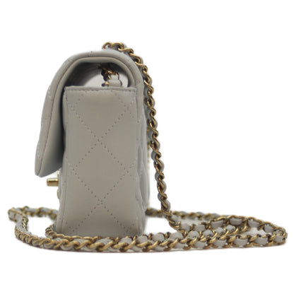 CHANEL シャネル 24AW AS5219 ﾗｲﾄﾌﾞﾙｰ ﾗﾑ ﾏﾄﾗｯｾ18 ﾐﾆﾌﾗｯﾌﾟﾁｪｰﾝｼｮﾙﾀﾞｰ ショルダーバッグ