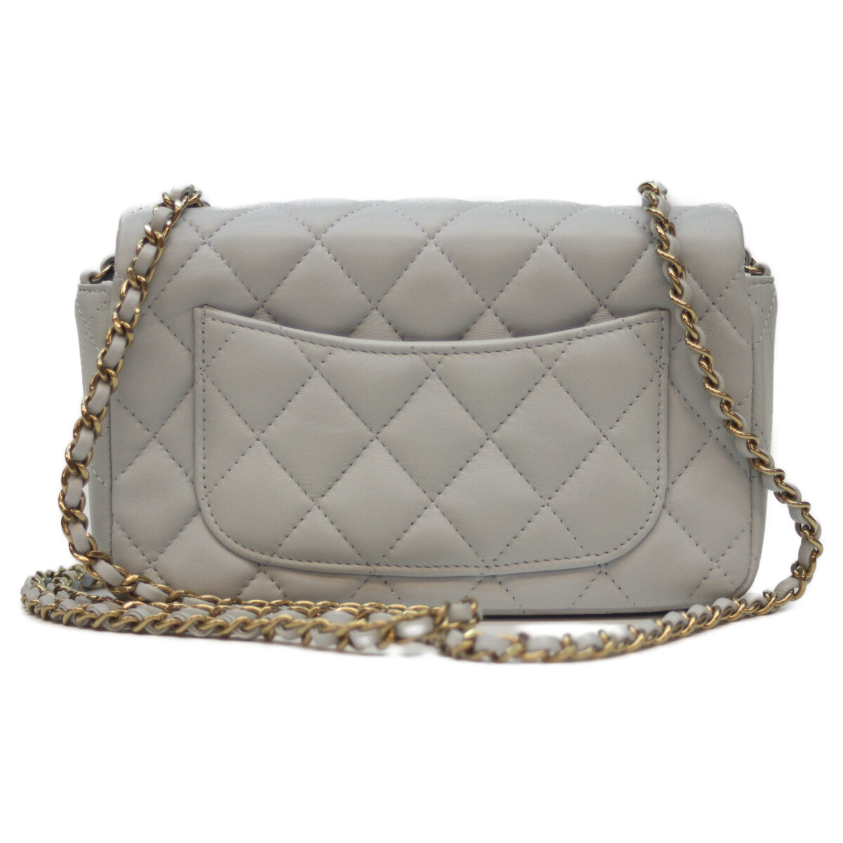 CHANEL シャネル 24AW AS5219 ﾗｲﾄﾌﾞﾙｰ ﾗﾑ ﾏﾄﾗｯｾ18 ﾐﾆﾌﾗｯﾌﾟﾁｪｰﾝｼｮﾙﾀﾞｰ ショルダーバッグ