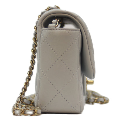 CHANEL シャネル 24AW AS5219 ﾗｲﾄﾌﾞﾙｰ ﾗﾑ ﾏﾄﾗｯｾ18 ﾐﾆﾌﾗｯﾌﾟﾁｪｰﾝｼｮﾙﾀﾞｰ ショルダーバッグ