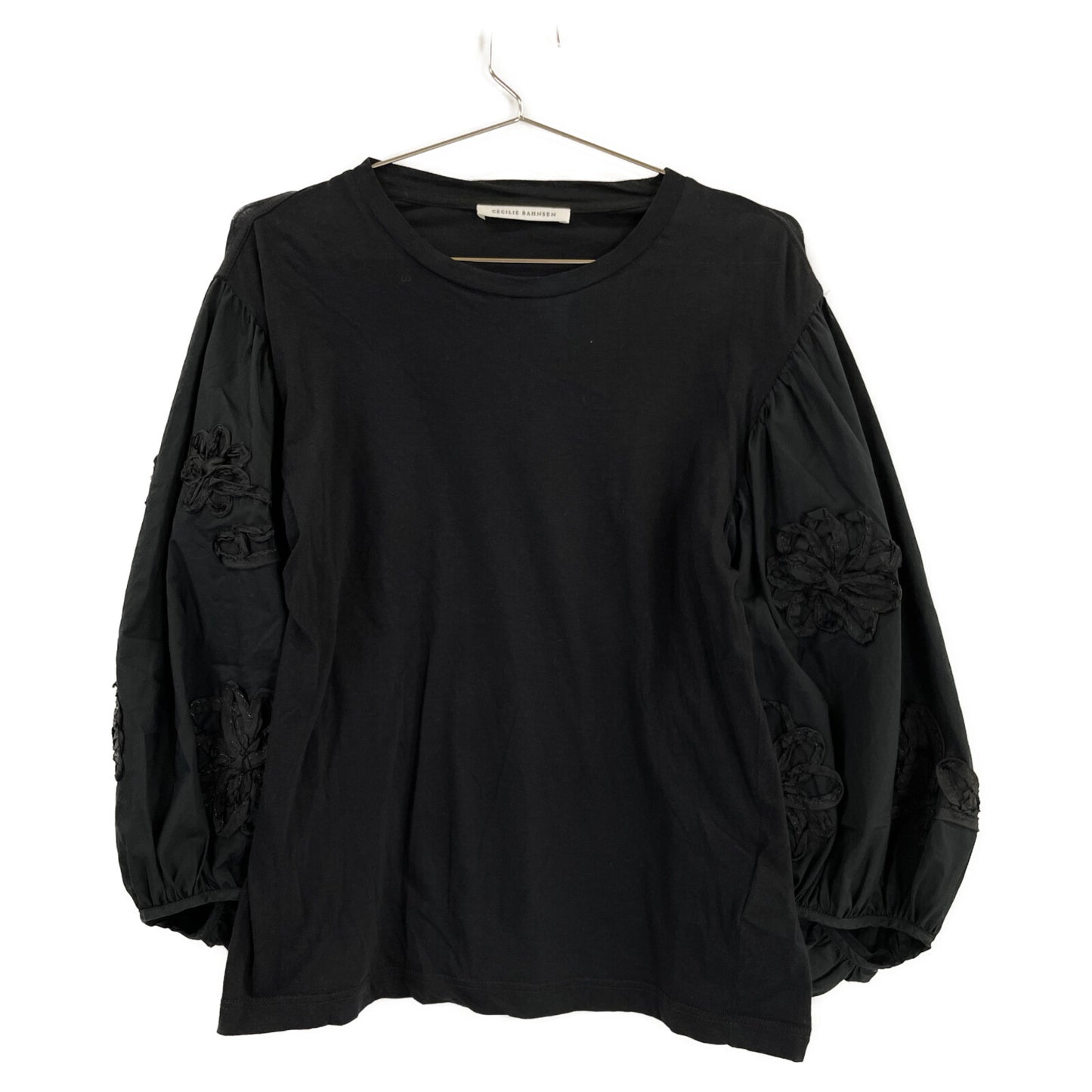 Cecilie Bahnsen セシリー バンセン フラワーバルーンスリーブ カットソー/ トップス UK8