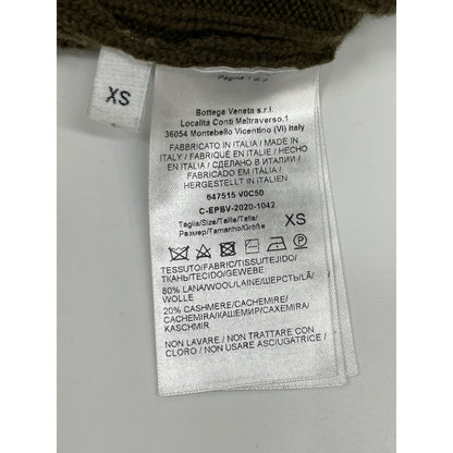 BOTTEGA VENETA ボッテガヴェネタ カーキ カシミアニット 長袖 トップス XS