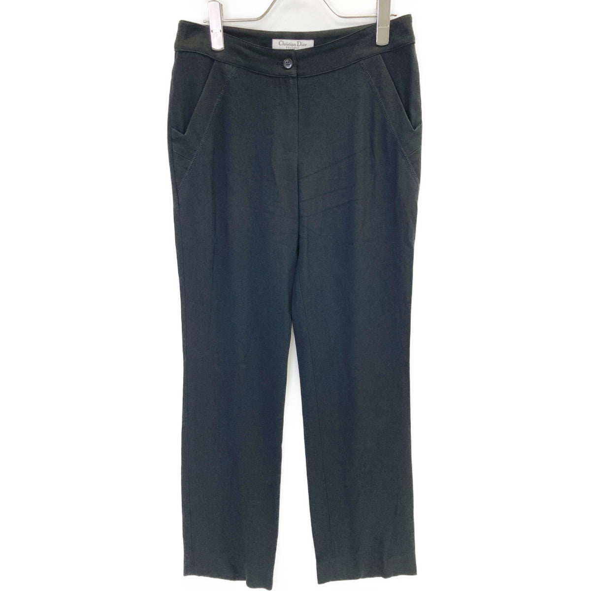 Christian Dior クリスチャンディオール 4A12044130 黒 ｱｾﾃｰﾄﾊﾟﾝﾂ ボトムス 36