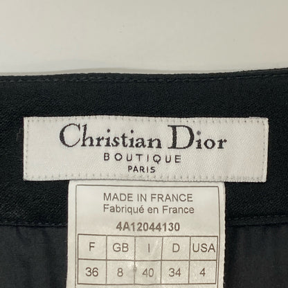 Christian Dior クリスチャンディオール 4A12044130 黒 ｱｾﾃｰﾄﾊﾟﾝﾂ ボトムス 36