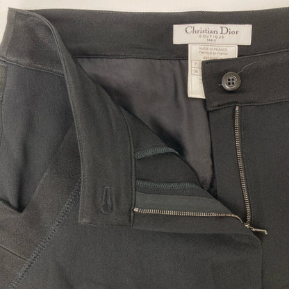 Christian Dior クリスチャンディオール 4A12044130 黒 ｱｾﾃｰﾄﾊﾟﾝﾂ ボトムス 36