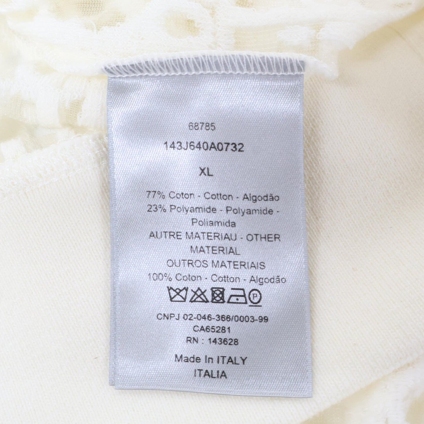 Dior HOMME ディオールオム 【国内正規】143J640A0732 オブリーク ガーゼニット トップス XL