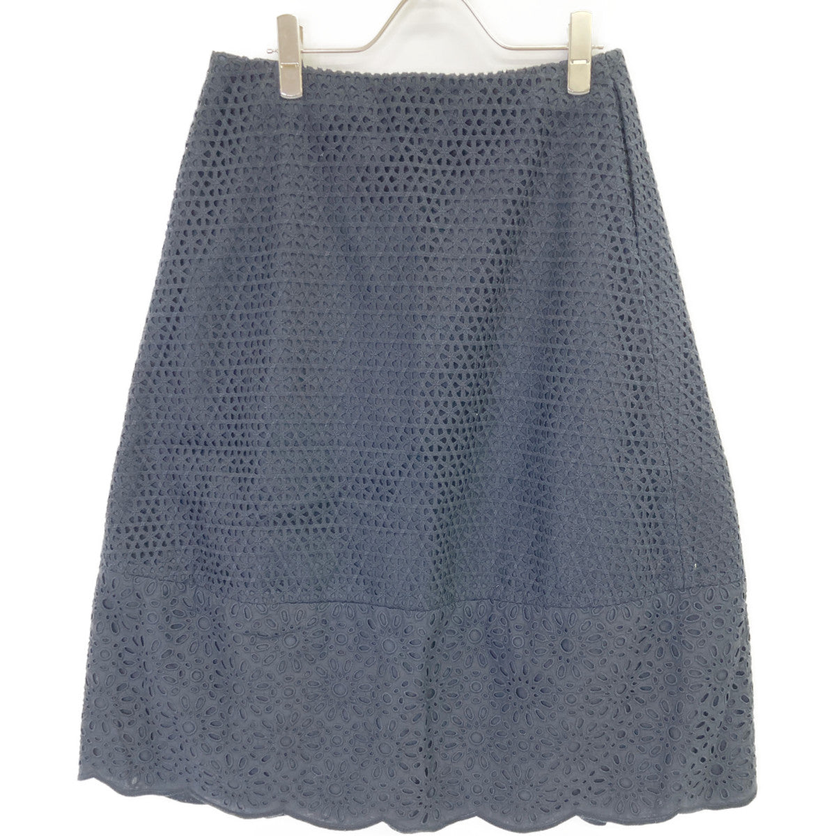 DRAWER ドゥロワー 6224-299ー1324 黒 デザインスカート スカート 38