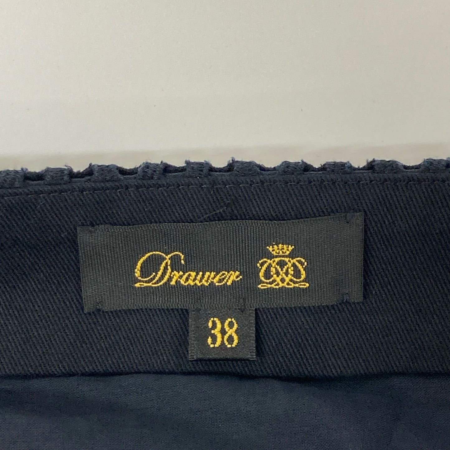 DRAWER ドゥロワー 6224-299ー1324 黒 デザインスカート スカート 38