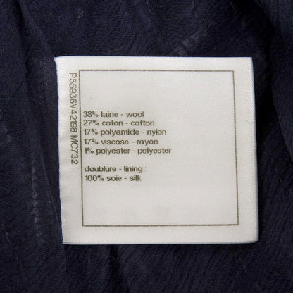 CHANEL シャネル 美品 CHANEL シャネル ツイード ノースリーブトップス レディース ネイビー 34 P55936 V42198 トップス 34