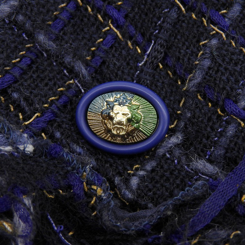 CHANEL シャネル 美品 CHANEL シャネル ツイード ノースリーブトップス レディース ネイビー 34 P55936 V42198 トップス 34