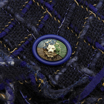 CHANEL シャネル 美品 CHANEL シャネル ツイード ノースリーブトップス レディース ネイビー 34 P55936 V42198 トップス 34