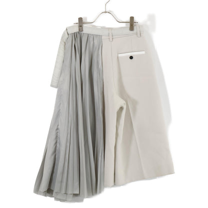 sacai サカイ 【美品】20-05214 20 Suiting Pants Half Pleats ガウチョパンツ/ ボトムス O