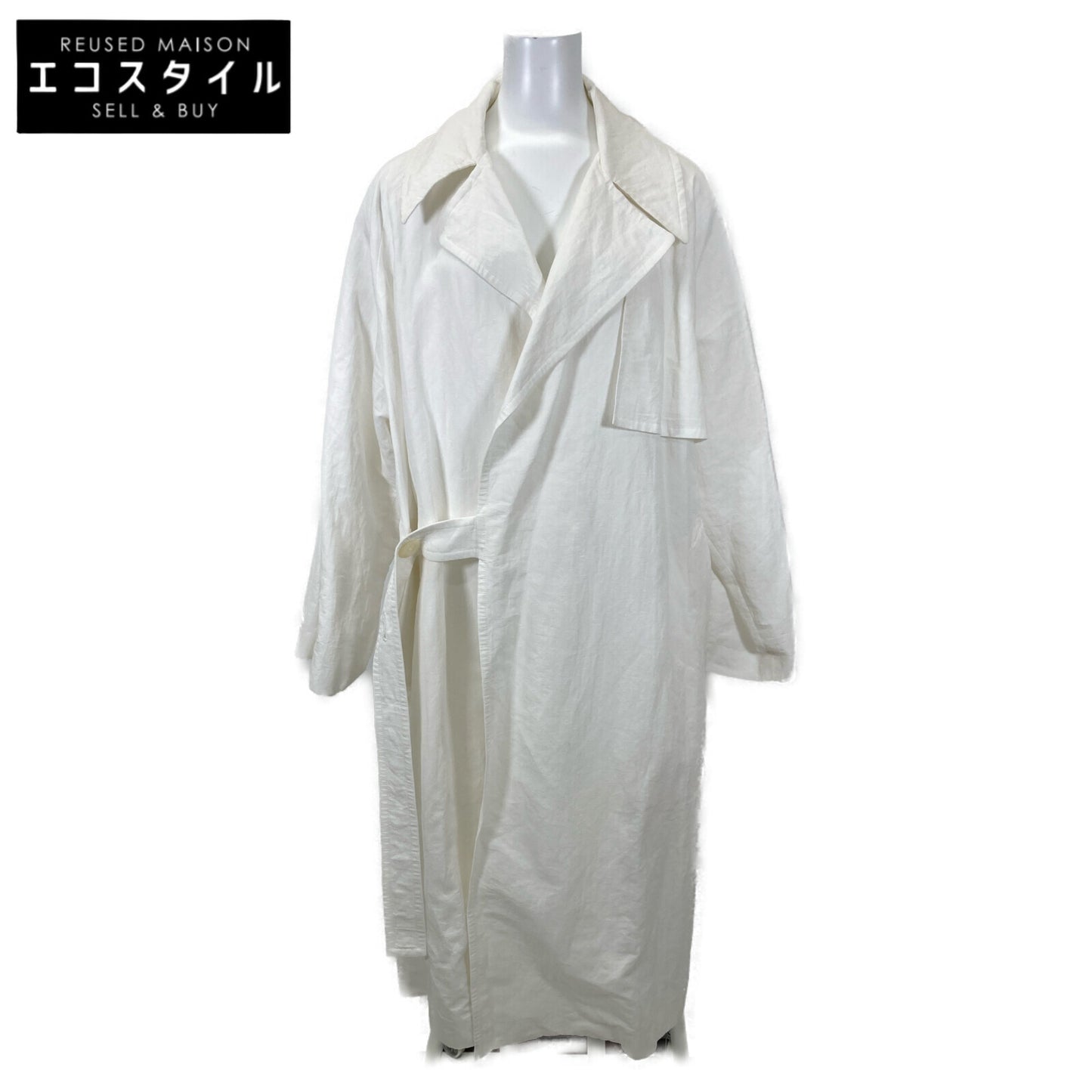 Y's ワイズ 【21SS】YT-C40-330 コットンｘリネン 変形トレンチ コート 1