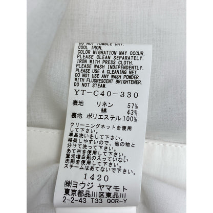 Y's ワイズ 【21SS】YT-C40-330 コットンｘリネン 変形トレンチ コート 1