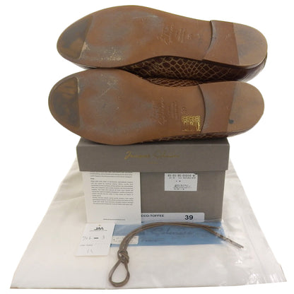 SOLOVIERE ソロヴィエール SOLOVIERE ソロヴィエール MATTHIEU 型押し レザー シューズ レディース ブラウン 39 シューズ 39