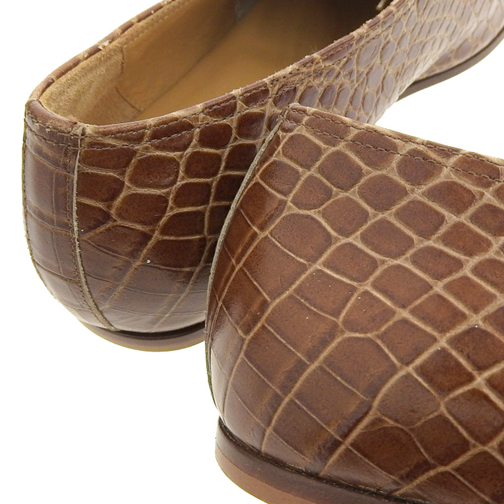 SOLOVIERE ソロヴィエール SOLOVIERE ソロヴィエール MATTHIEU 型押し レザー シューズ レディース ブラウン 39 シューズ 39