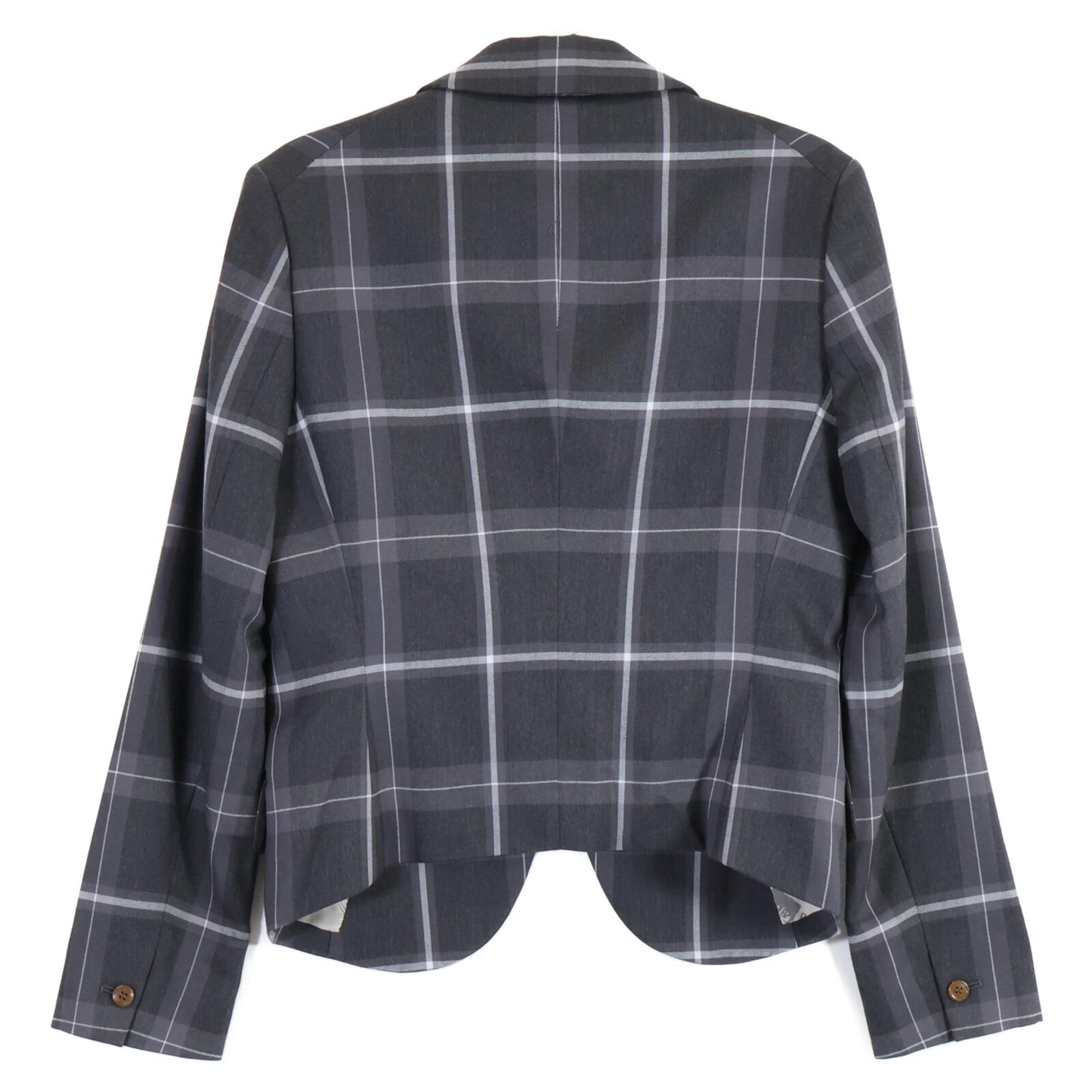 VIVIENNE WESTWOOD MAN ヴィヴィアンウエストウッドマン 【美品】4645-1401/1702 チェック 変形デザイン ジャケット/パンツ スーツ セットアップ ジャケット44/ボトムス46