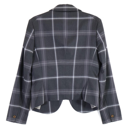 VIVIENNE WESTWOOD MAN ヴィヴィアンウエストウッドマン 【美品】4645-1401/1702 チェック 変形デザイン ジャケット/パンツ スーツ セットアップ ジャケット44/ボトムス46