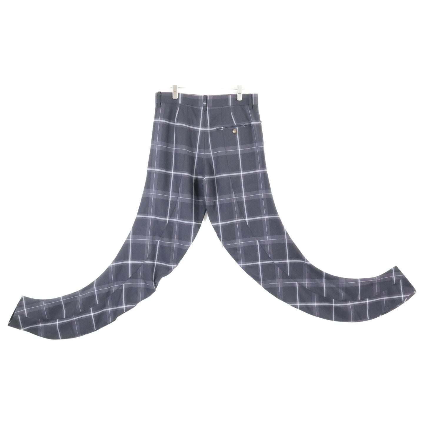 VIVIENNE WESTWOOD MAN ヴィヴィアンウエストウッドマン 【美品】4645-1401/1702 チェック 変形デザイン ジャケット/パンツ スーツ セットアップ ジャケット44/ボトムス46