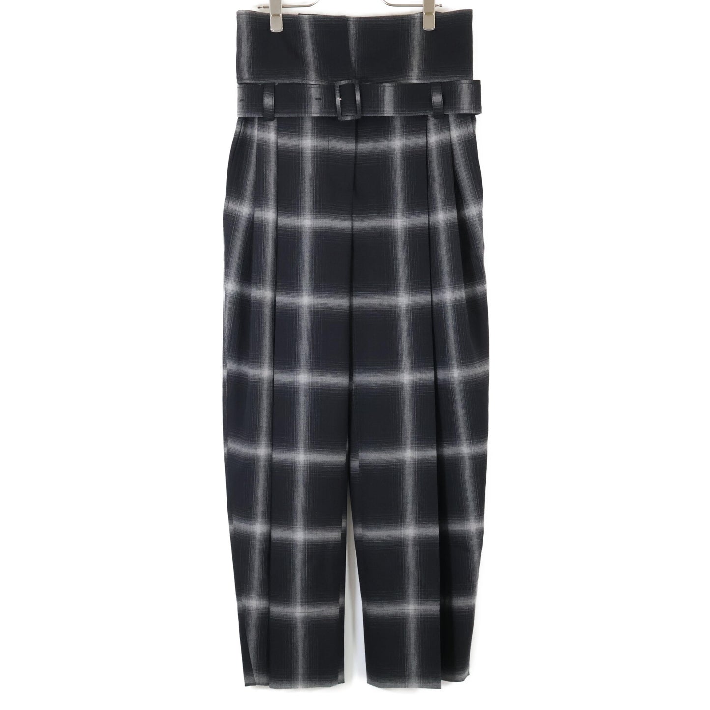 STELLA McCARTNEY ステラマッカートニー 【美品】602383 Harley オンブレチェック ハイウエスト ワイドパンツ/ ボトムス 34