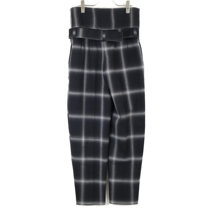 STELLA McCARTNEY ステラマッカートニー 【美品】602383 Harley オンブレチェック ハイウエスト ワイドパンツ/ ボトムス 34