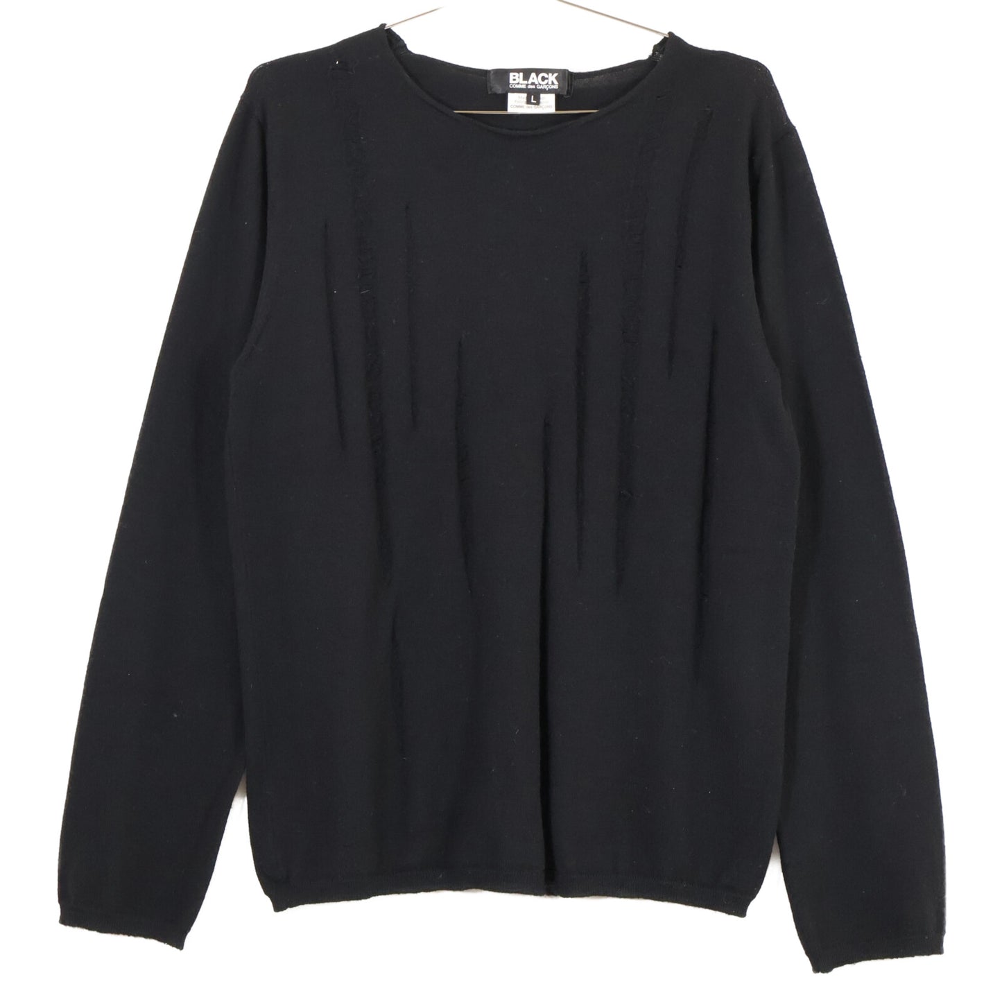 BLACKCOMMEdesGARCONS ブラックコムデギャルソン AD2015 1Q-N001 ウール ニットセーター/ トップス L