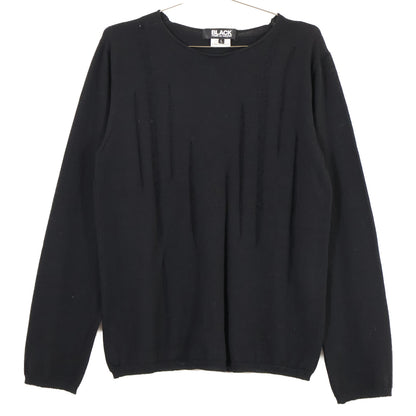 BLACKCOMMEdesGARCONS ブラックコムデギャルソン AD2015 1Q-N001 ウール ニットセーター/ トップス L