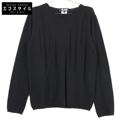 BLACKCOMMEdesGARCONS ブラックコムデギャルソン AD2015 1Q-N001 ウール ニットセーター/ トップス L