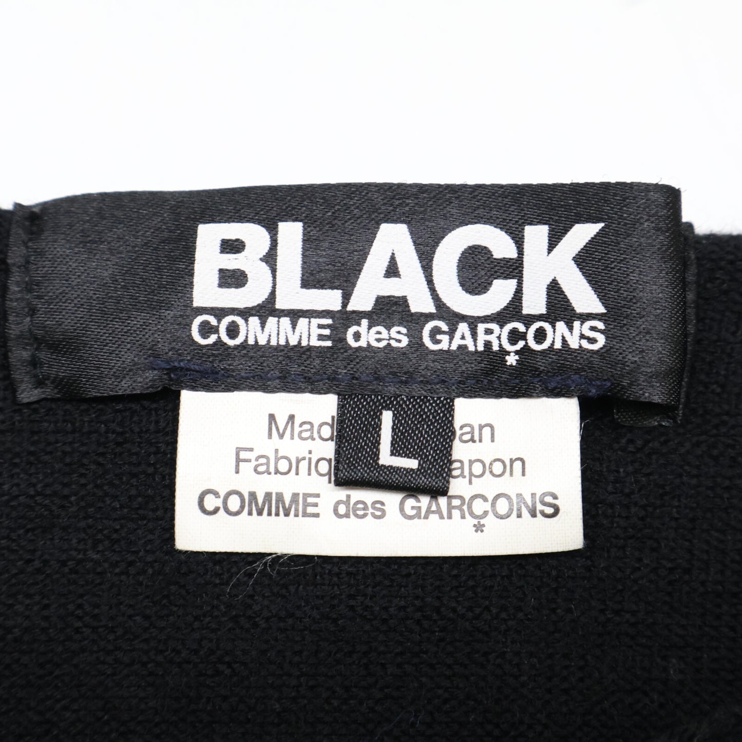 BLACKCOMMEdesGARCONS ブラックコムデギャルソン AD2015 1Q-N001 ウール ニットセーター/ トップス L