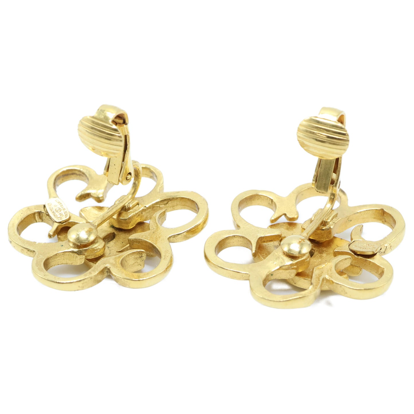 CHANEL シャネル 美品 96P ココマーク フラワー イヤリング