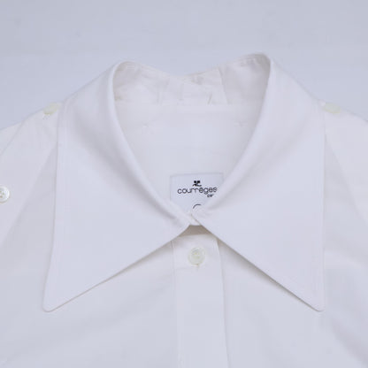 Courreges クレージュ 24SS 224CCH056CO01210001 MODULAR POPLIN" SHIRT トップス 34